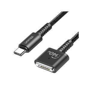 Kabel zasilający 140W USB-C na MagSafe 3 1,0m Unitek C14121BK-1M