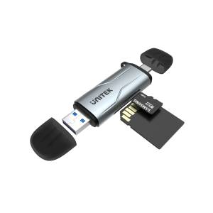 Czytnik kart SD/microSD USB-A/USB-C 5Gbps Unitek R1010A