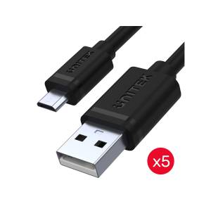 Kabel USB micro USB 5 szt.Unitek Y-C4007BK