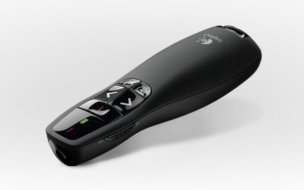 Pilot Logitech Wireless Presenter R400 - widok z boku