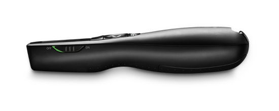 Pilot Logitech Professional Presenter R800 - widok z boku