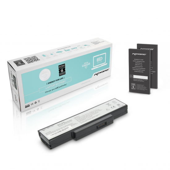 Bateria Movano Premium do Asus K72 K73 N73 X77 (6400mAh)