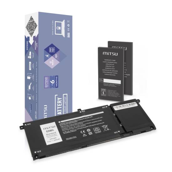 Bateria Mitsu do Dell Latitude 15 (3510) Inspiron 13 (7306) - 15.2V