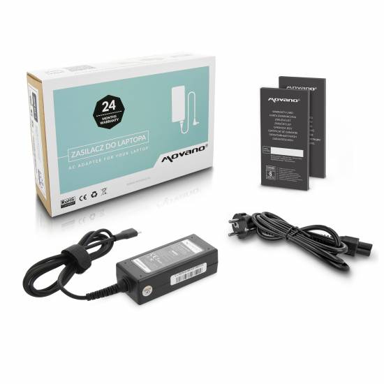 Zasilacz Movano 45W USB type C USB-C (black)