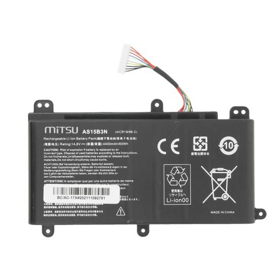 Bateria Mitsu do Acer Predator 17X 21X