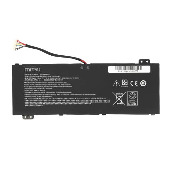 Bateria Mitsu do Acer Predator Helios 300 Nitro 5 7