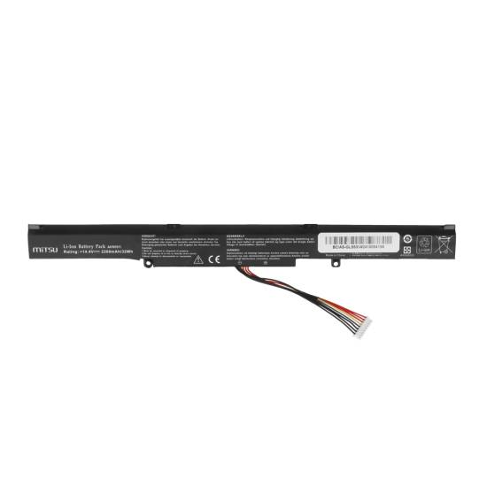 Bateria Mitsu do Asus ROG Strix GL553V GL742V GL752V