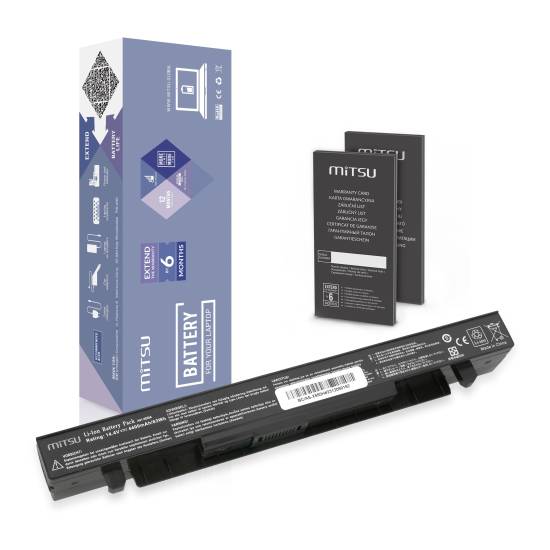 Bateria Mitsu do Asus X550 A450 F450 K550 (4400mAh)