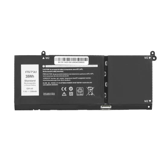 Bateria Mitsu do Dell Latitude 14 (3420) Inspiron 15 (3511) - G91J0