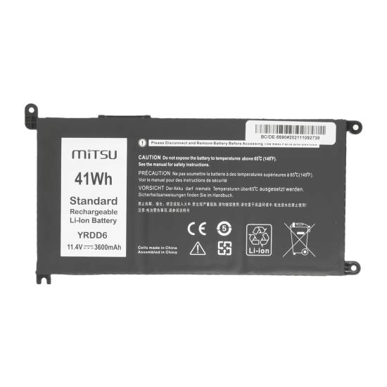 Bateria Mitsu do Dell Inspiron 14 (5481) 14 (5590)