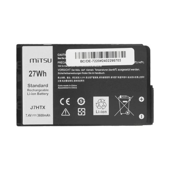 Bateria Mitsu do Dell Latitude Rugged Extreme 12 (7202) 12 (7212) 12 (7220)