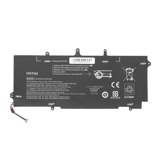 Bateria Mitsu do HP EliteBook Folio 1040 G1 G2