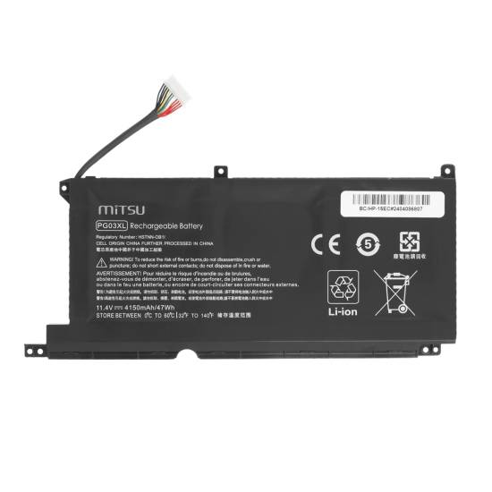 Bateria Mitsu do HP Pavilion Gaming 15-DK 15-T 16-A