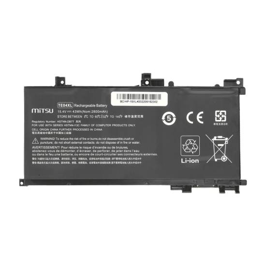 Bateria Mitsu do HP Omen 15 Pavilion 15 - 15.4V