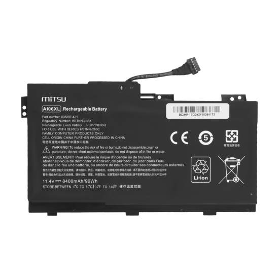 Bateria Mitsu do HP ZBook 17 G3