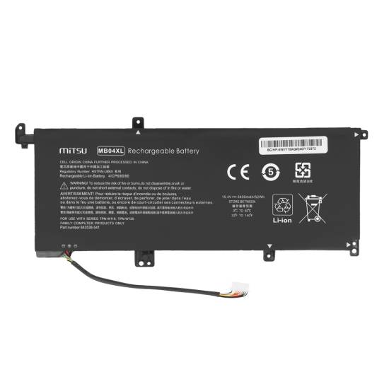 Bateria Mitsu do HP Envy 15-aq 15t-aq x360 15-ar