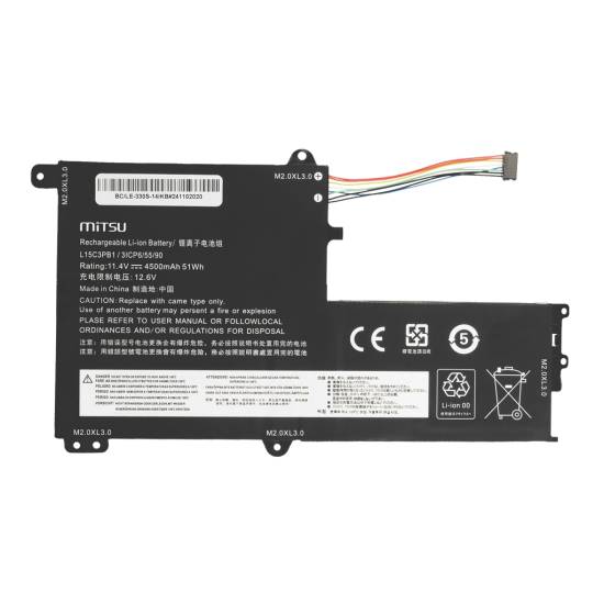 Bateria Mitsu do Lenovo IdeaPad 330S-14IKB 330S-15ARR Yoga 520