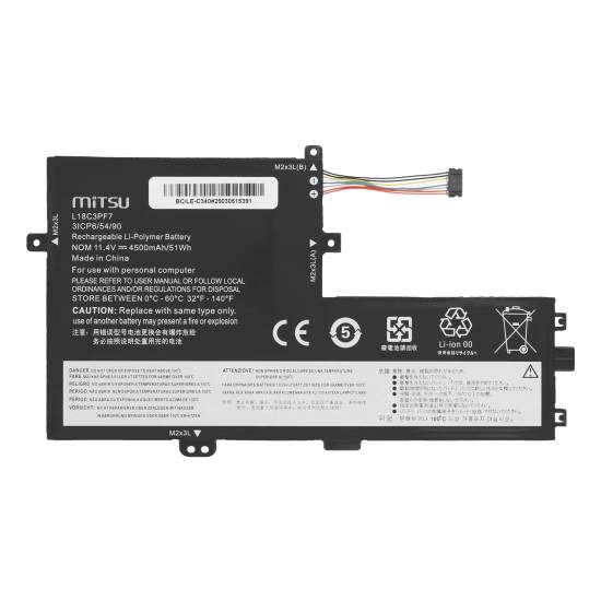 Bateria Mitsu do Lenovo IdeaPad C340-15IIL S340-15IIL