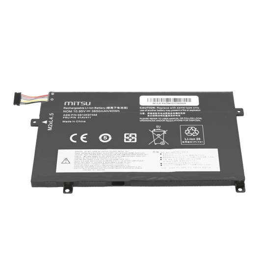 Bateria Mitsu do Lenovo ThinkPad E470 E475
