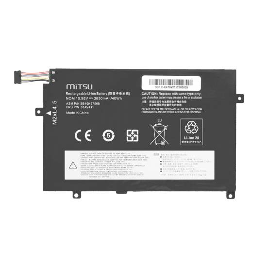 Bateria Mitsu do Lenovo ThinkPad E470 E475