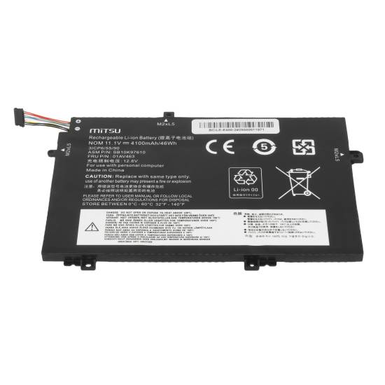 Bateria Mitsu do Lenovo ThinkPad L14 L15 L480 L580