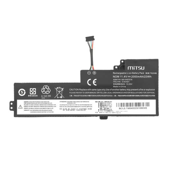 Bateria Mitsu do Lenovo ThinkPad T470 T480 - wewnętrzna