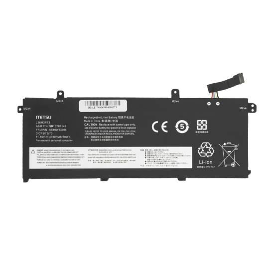 Bateria Mitsu do Lenovo ThinkPad T490 T495 P43s P14s
