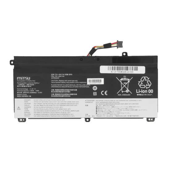 Bateria Mitsu do Lenovo ThinkPad T550 T560 W550 W550s
