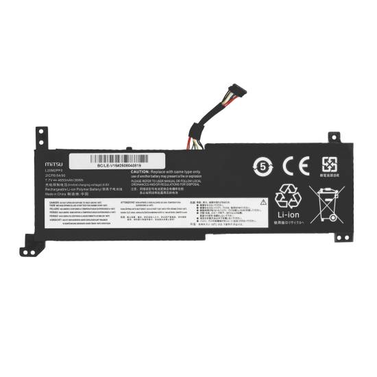 Bateria Mitsu do Lenovo V14 V15 V17 IdeaPad 3