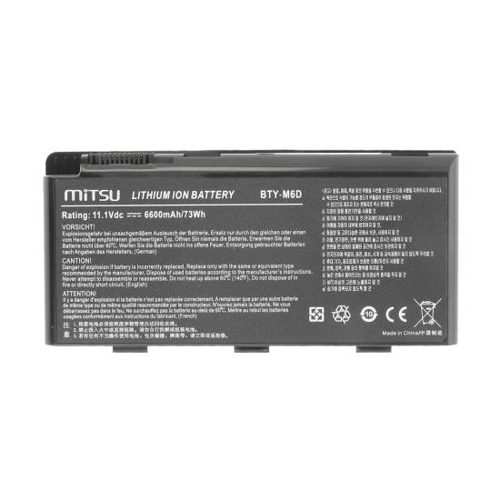 Bateria Mitsu do MSI GT660 GT780 GX780