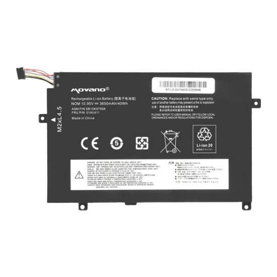 Bateria Movano do Lenovo ThinkPad E470 E475