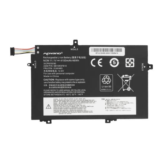 Bateria Movano do Lenovo ThinkPad L14 L15 L480 L580