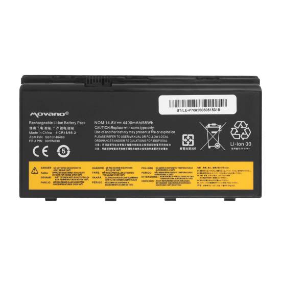 Bateria Movano do Lenovo ThinkPad P70 P71