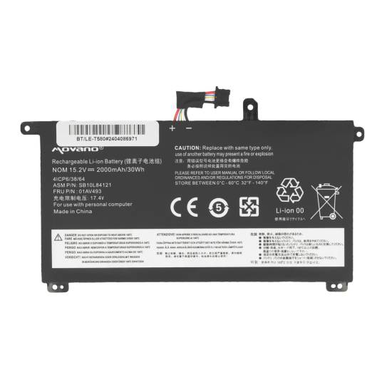 Bateria Movano do Lenovo ThinkPad T570 T580 P51s P52s - wewnętrzna