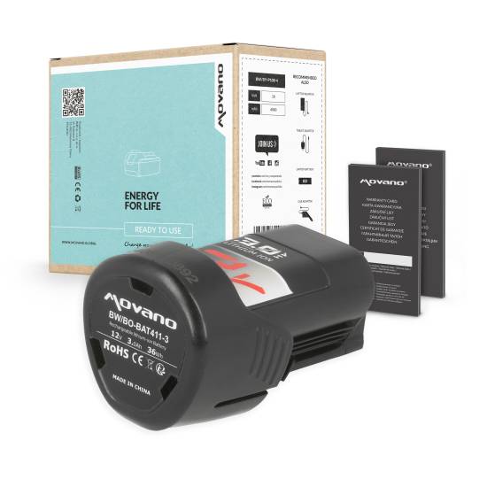 Bateria Movano do Bosch BAT411 BAT420 (3000 mAh)