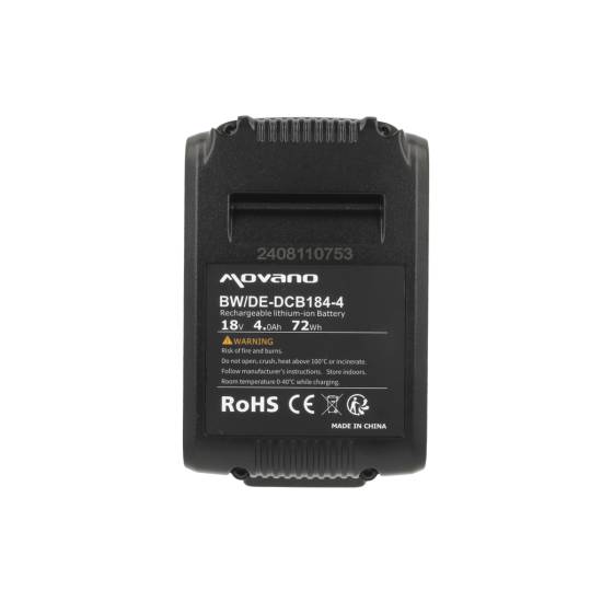Bateria Movano do DeWalt DCB180 DCB200 DCB205 (4000 mAh)
