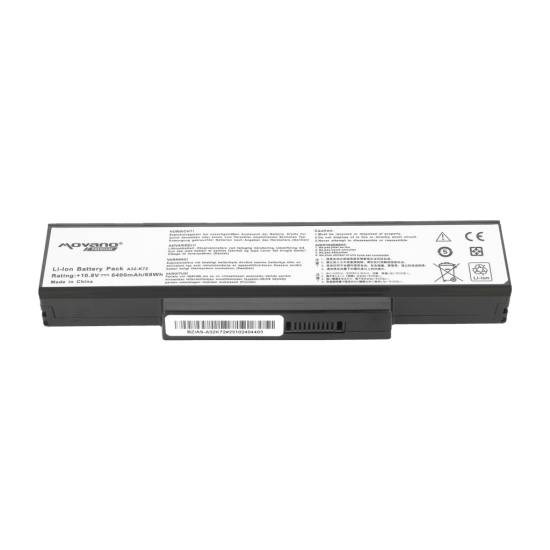 Bateria Movano Premium do Asus K72 K73 N73 X77 (6400mAh)