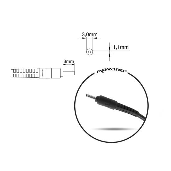 Przewód do zasilacza / ładowarki Acer Asus (3.0x1.1)