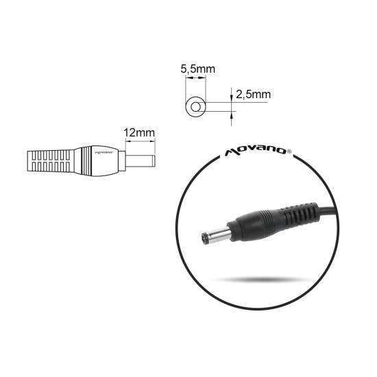 Przewód do zasilacza / ładowarki Liteon Asus Toshiba (5.5x2.5) - 135W