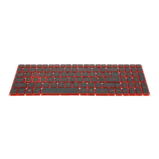 Klawiatura laptopa do Acer Nitro 5 AN515 - taśma 28pin czerwona (numeryczna podświetlana)