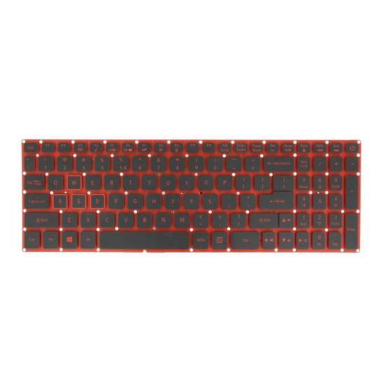 Klawiatura laptopa do Acer Nitro 5 AN515 - taśma 28pin czerwona (numeryczna podświetlana)