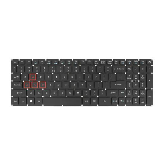 Klawiatura laptopa do Acer Nitro 5 AN515 - taśma 32pin (numeryczna podświetlana)