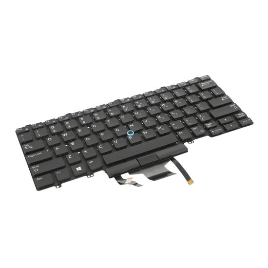 Klawiatura laptopa do Dell Latitude 5490 7490 (podświetlana trackpoint)