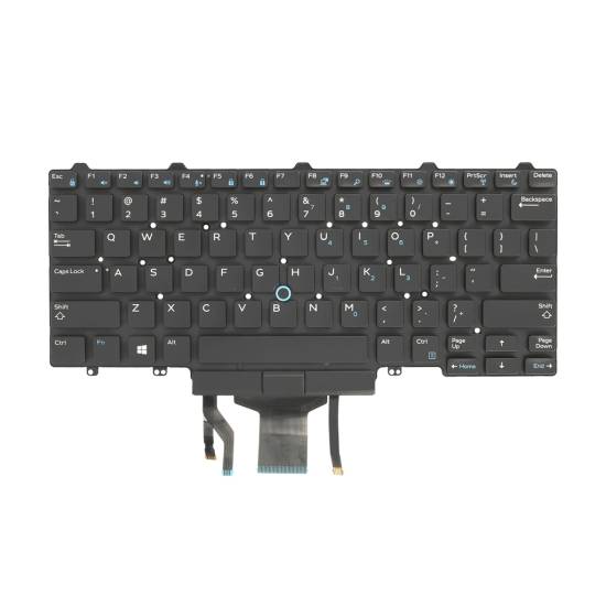 Klawiatura laptopa do Dell Latitude 5490 7490 (podświetlana trackpoint)