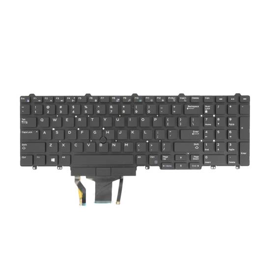 Klawiatura laptopa do Dell Latitude E5550 E5570 E5580 (podświetlana trackpoint)