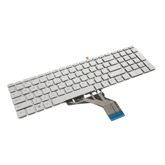 Klawiatura laptopa do HP 250 G7 255 G7 15-DA 15-DB - srebrna (podświetlenie)