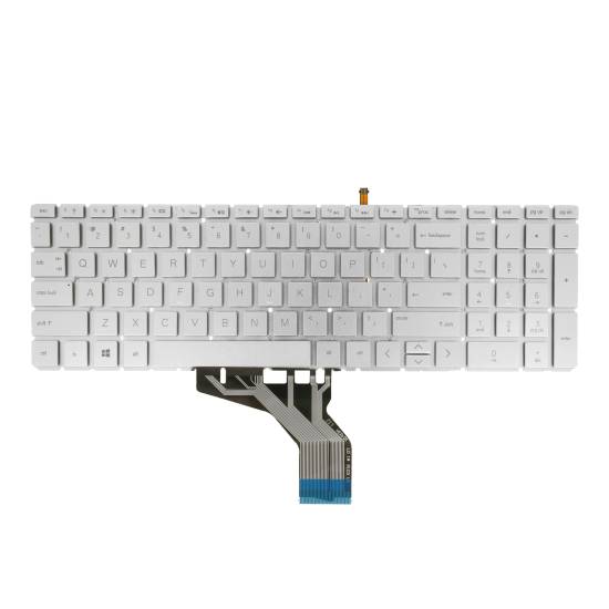 Klawiatura laptopa do HP 250 G7 255 G7 15-DA 15-DB - srebrna (podświetlenie)