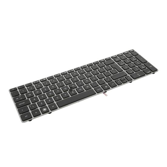 Klawiatura laptopa do HP EliteBook 8560P 8570P srebrna (trackpoint)