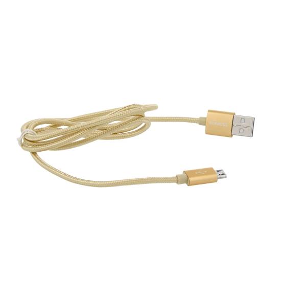 Kabel ROMOSS micro USB (ładowanie komunikacja) - gold / złoty