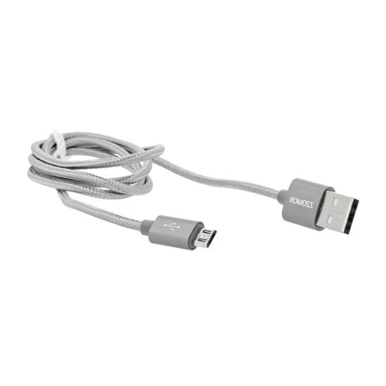 Kabel ROMOSS micro USB (ładowanie komunikacja) - gray / szary